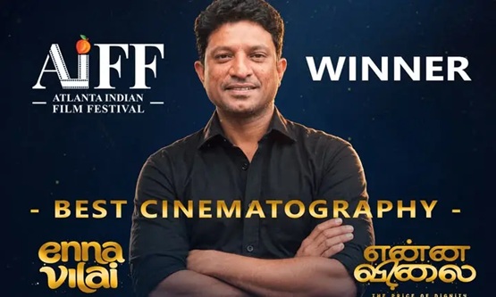 Enna Vilai wins Best Cinematography award at Atlanta Indian Film Fest