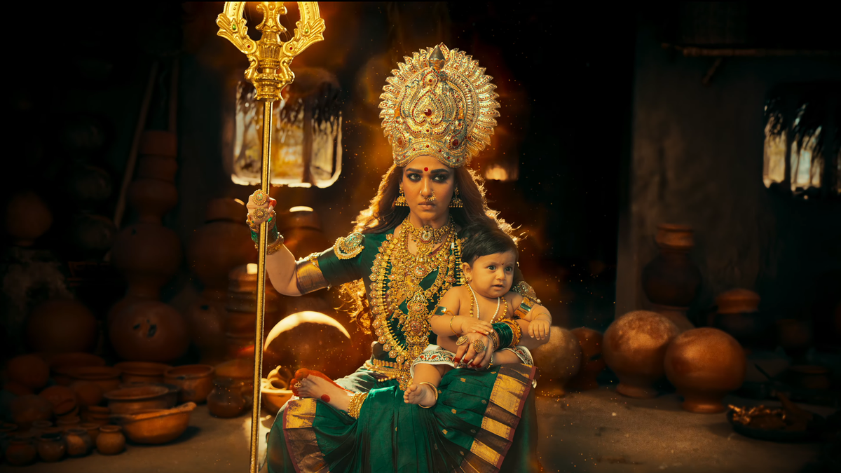 Mookuthi Amman 2 teaser promises a grand devotional thriller
