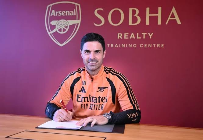 Arteta signs Arsenal contract extension until 2030