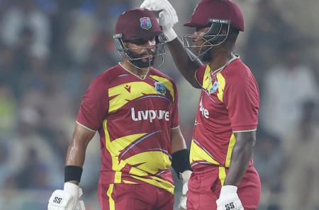 Hope, Rutherford help Windies defeat India * Sanju Samson’s effort goes in vain